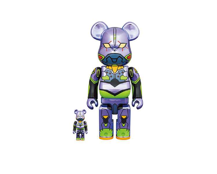 CARRYME/Be@rbrick エヴァンゲリオン初号機 Chrome Ver.1000%/100%&400%