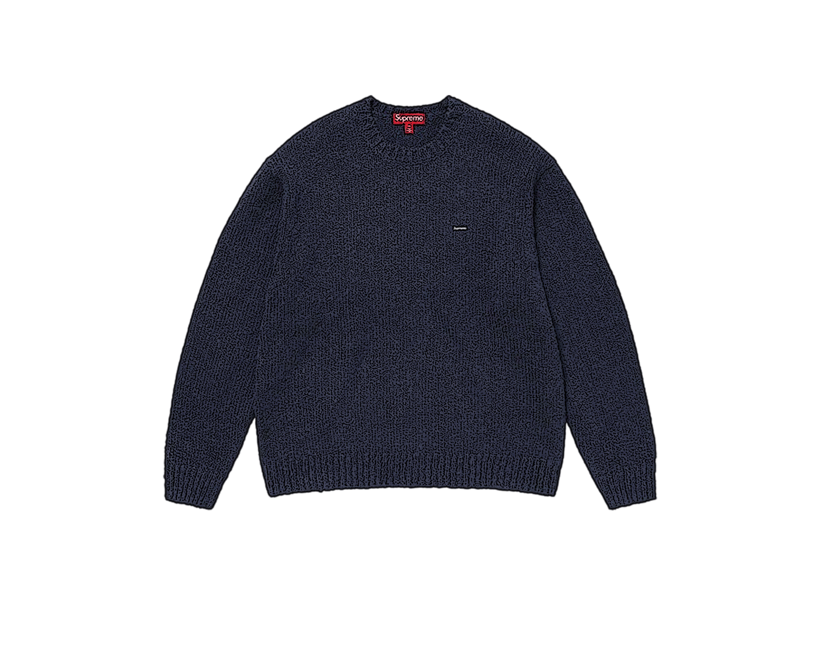 Supreme Bouclé Small Box Sweater Navy L Supreme Bouclé Small Box Sweater 