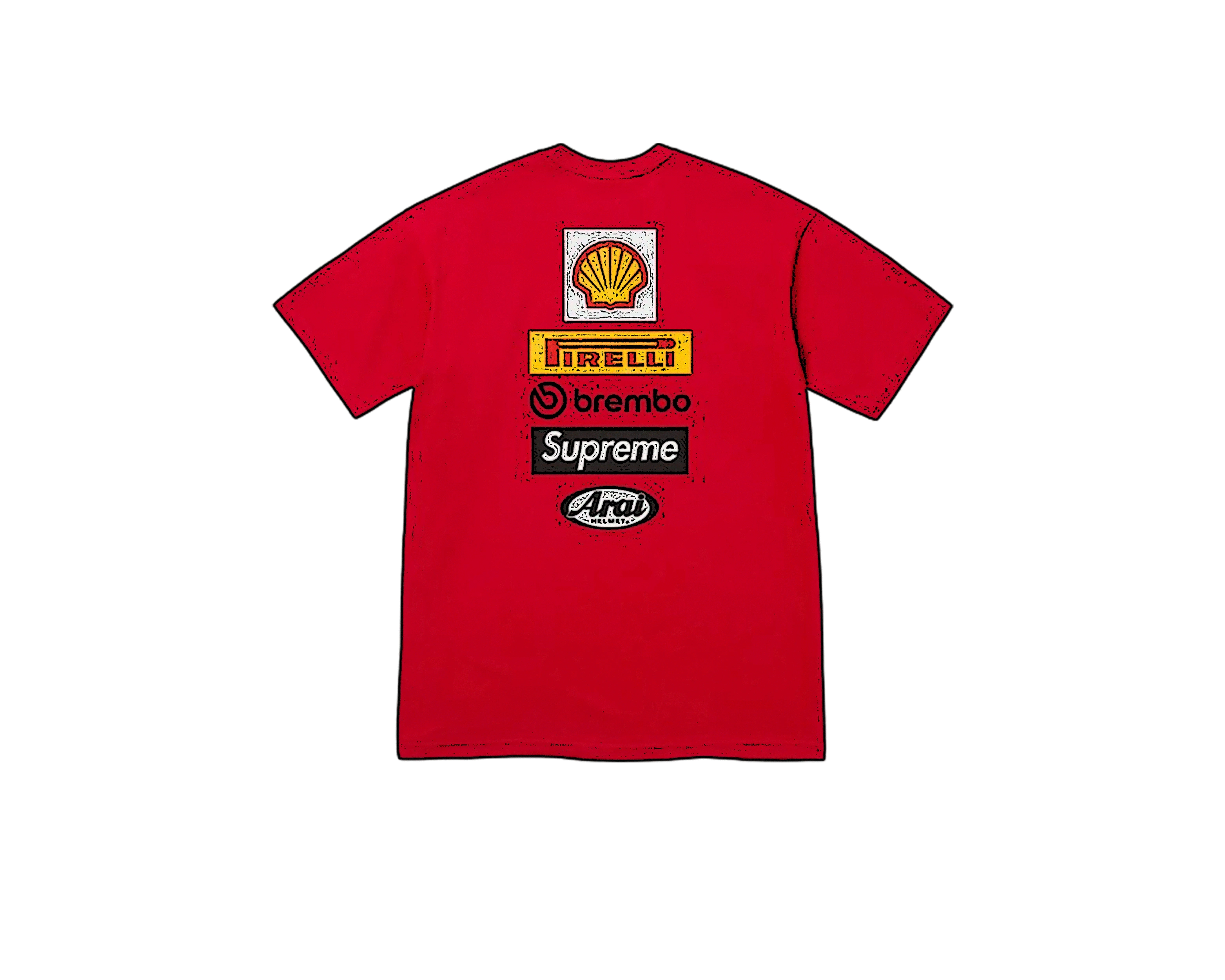 CARRYME/Supreme Ducati Logo Tee Red