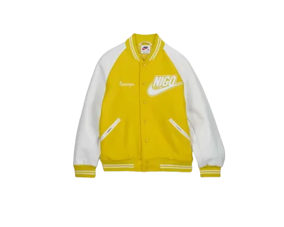 超目玉サイズ‼️NIGO イエロー/ホワイト ボンバージャケット 2XL 17277585510140.png?x-oss-