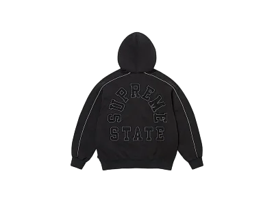CARRYME/Supreme State Zip Up Hooded Sweatshirt Washed Royal
