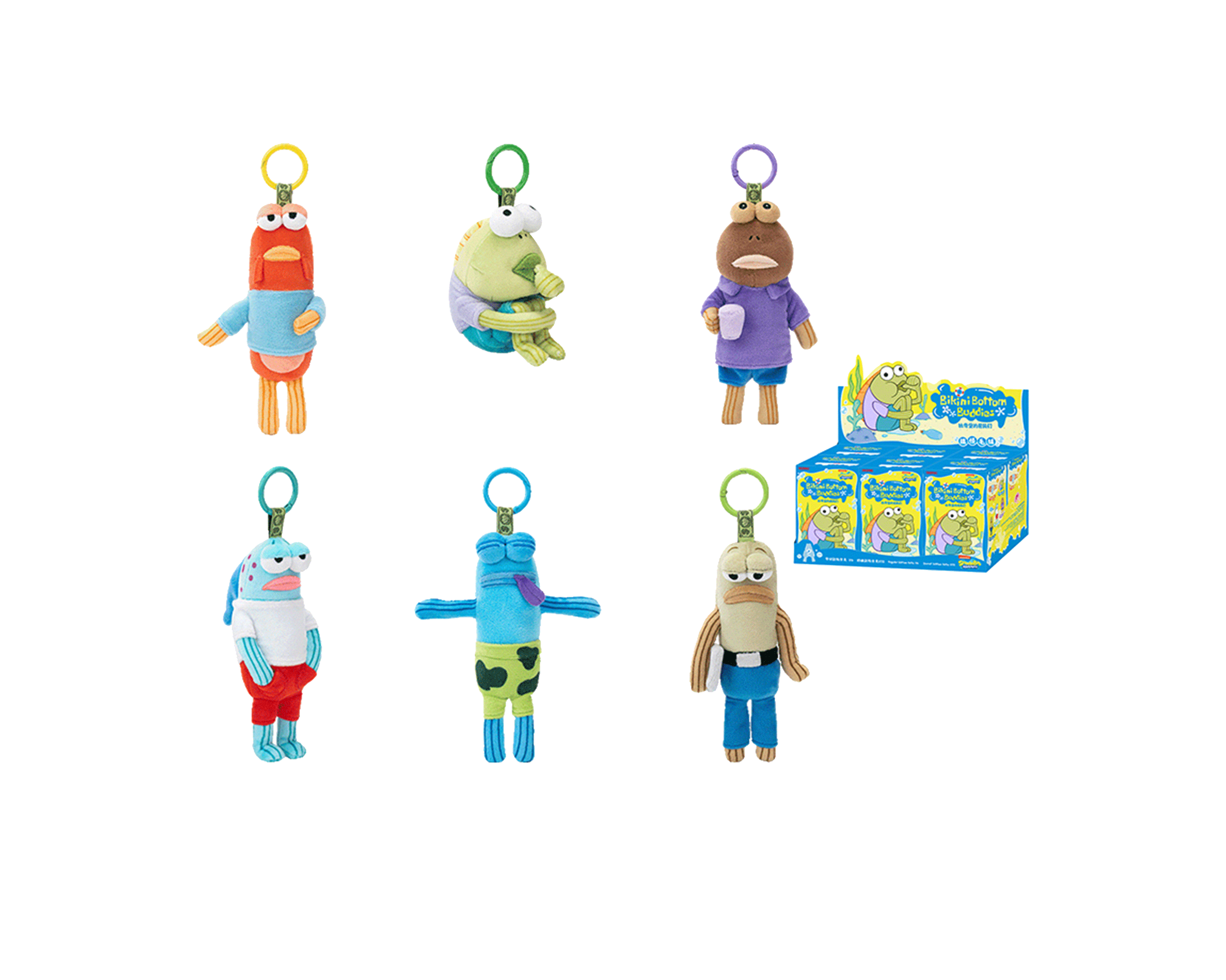 SpongeBob Bikini Bottom Buddies おかしな Box POP MART SpongeBob Bikini Bottom Buddies Plush Blind Box Set