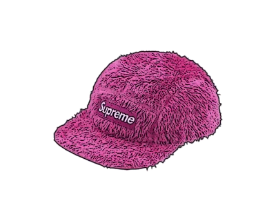CARRYME/Supreme Fuzzy Camp Cap Black
