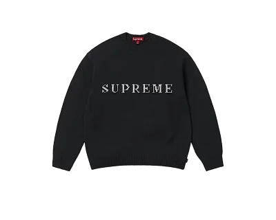 Contrast Logo Sweater - Shop - Supreme