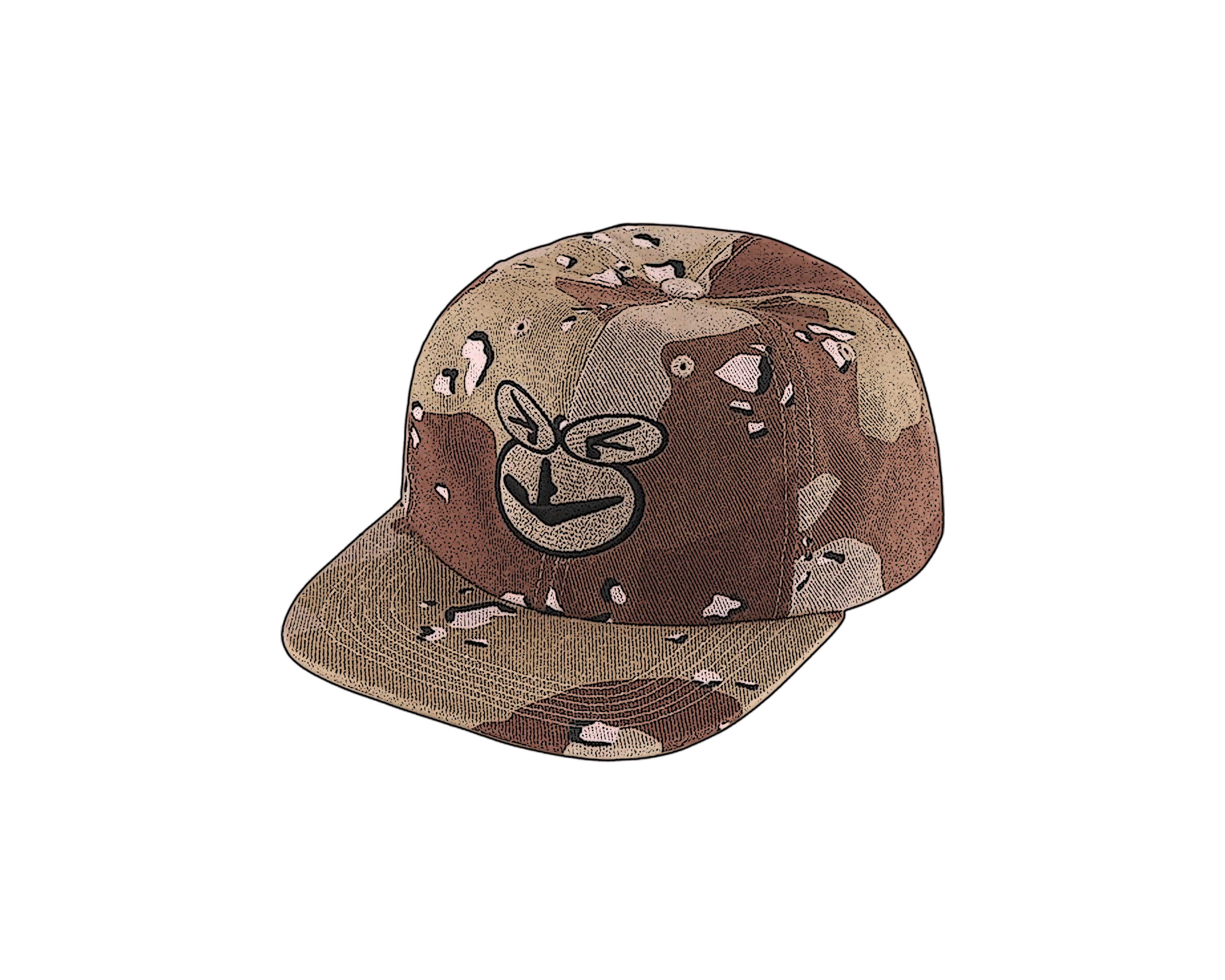 CARRYME/Supreme × Aphex Twin 6-Panel Cap Chocolate Chip Camo