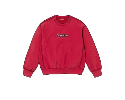 Coolkicks Farmers Market | Supreme Washed Box Logo Crewneck