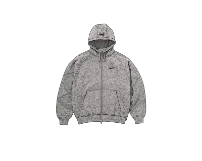 CARRYME/Supreme × Nike Zip Up Hooded Sweatshirt Heather Grey