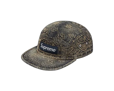 帽子 Supreme bandana jacquard denim camp cap Supreme S/S 2025 Bandana Jacquard Denim Camp Cap HK$799 All