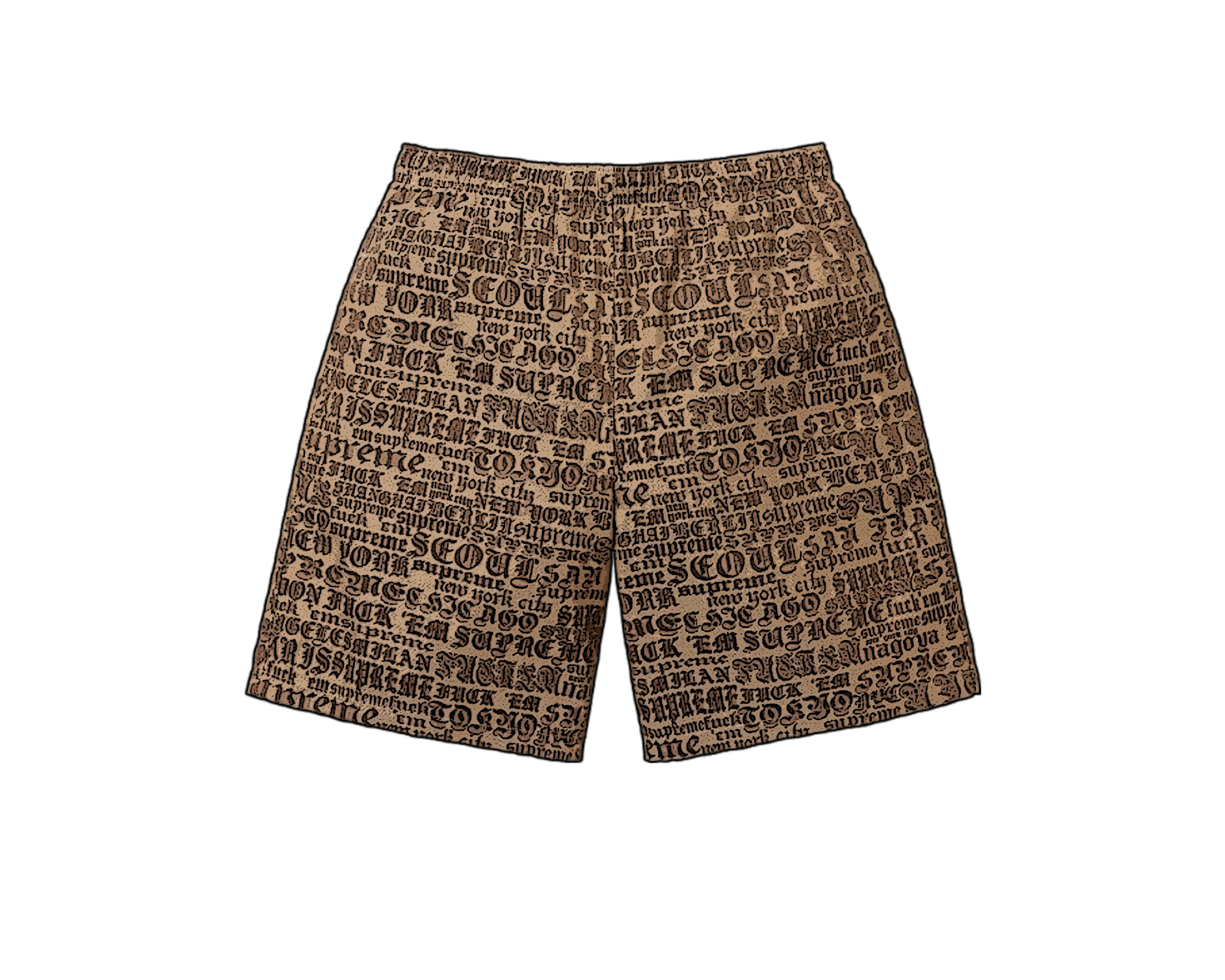 CARRYME/Supreme Cities Jacquard Short Tan 