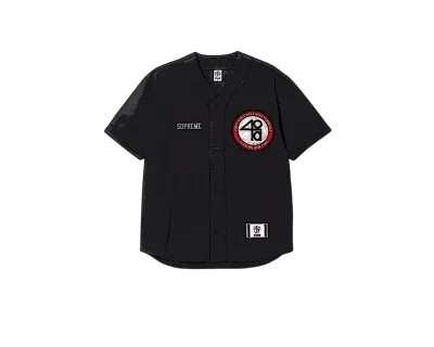 Supreme 40 Acres Twill Baseball Jersey黒M Supreme 40 Acres Twill Baseball Jersey Black Men's - SS25 - US