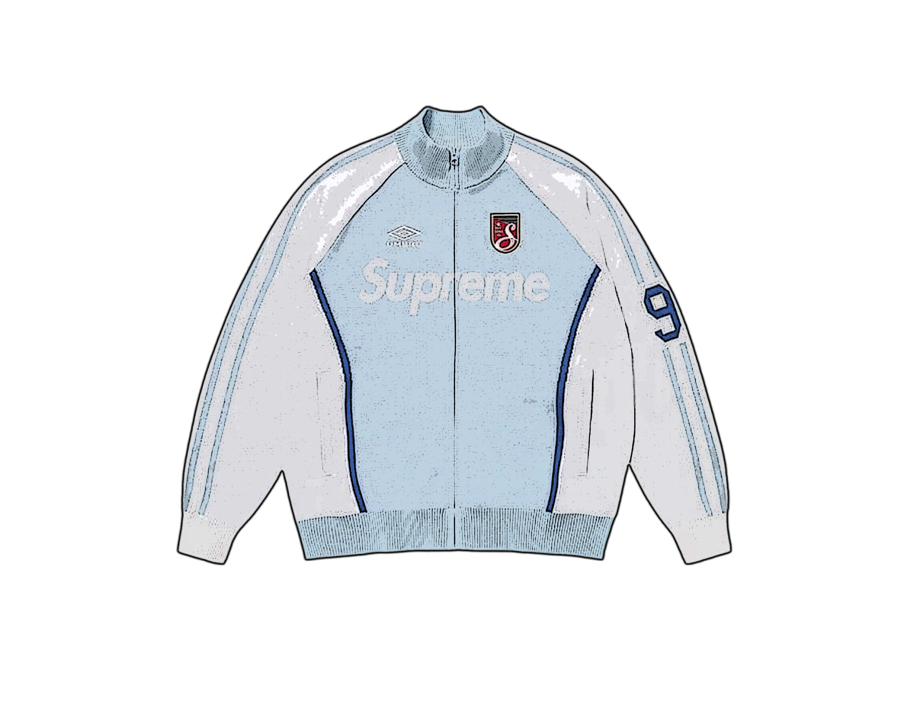 Supreme x Umbro Zip Up Sweater（Supreme Umbro Zip Up Sweater
