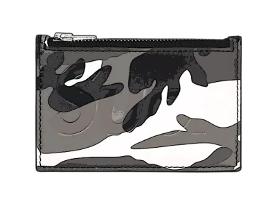 CARRYME/Supreme Leather Zip Card Holder Black