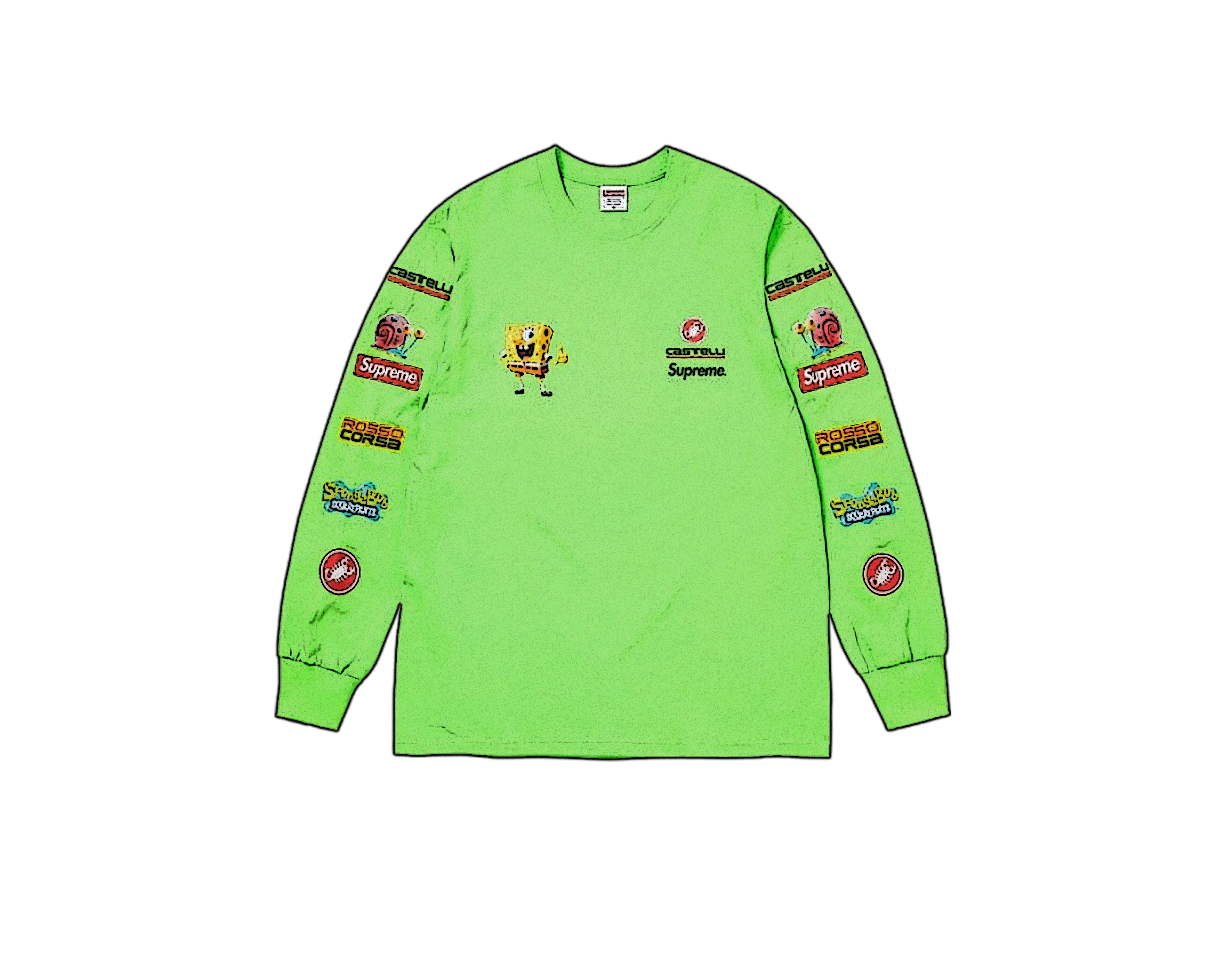 Supreme SpongeBob SquarePants Castelli Racing L S Tee (SS25