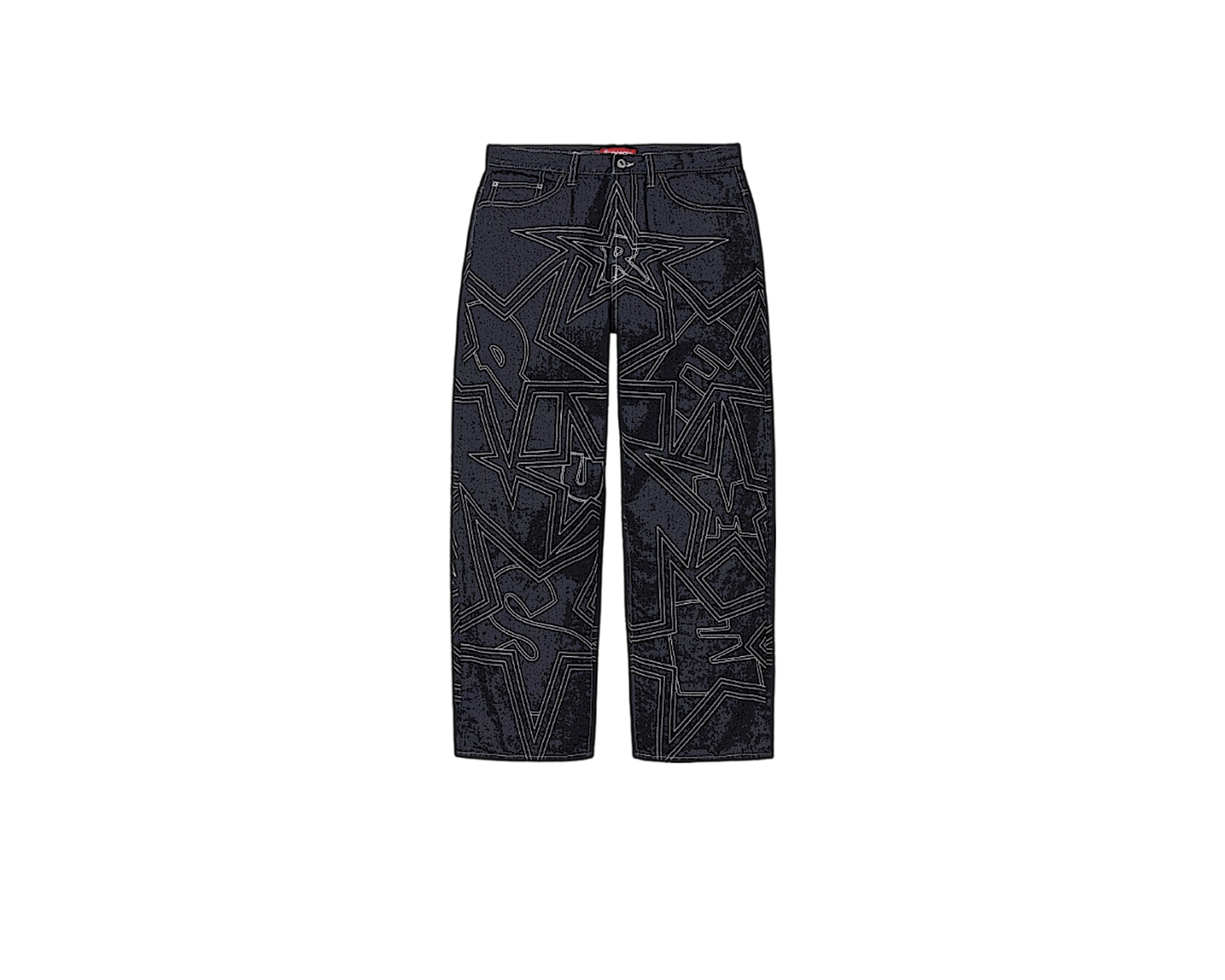 CARRYME/Supreme Stars Topstitch Baggy Jean Indigo