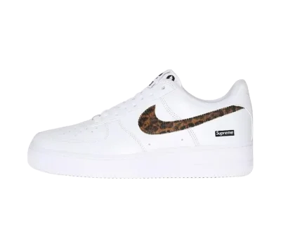 Supreme Air Force 1 ホワイト/レオパード GOODENOUGH × Supreme × Nike Air Force 1 Low 