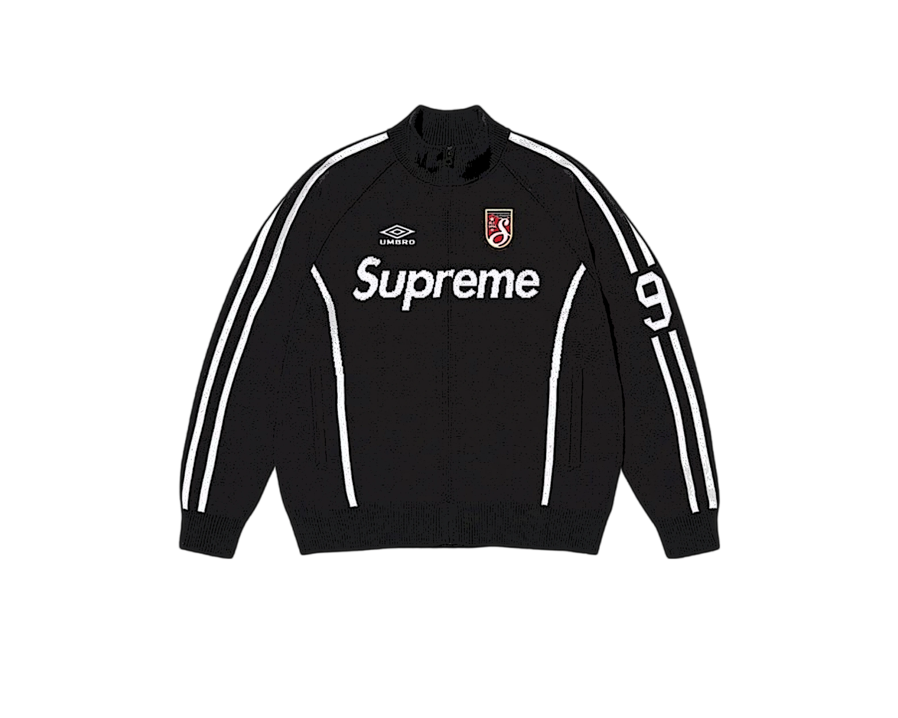 CARRYME/Supreme × Umbro Zip Up Sweater Black