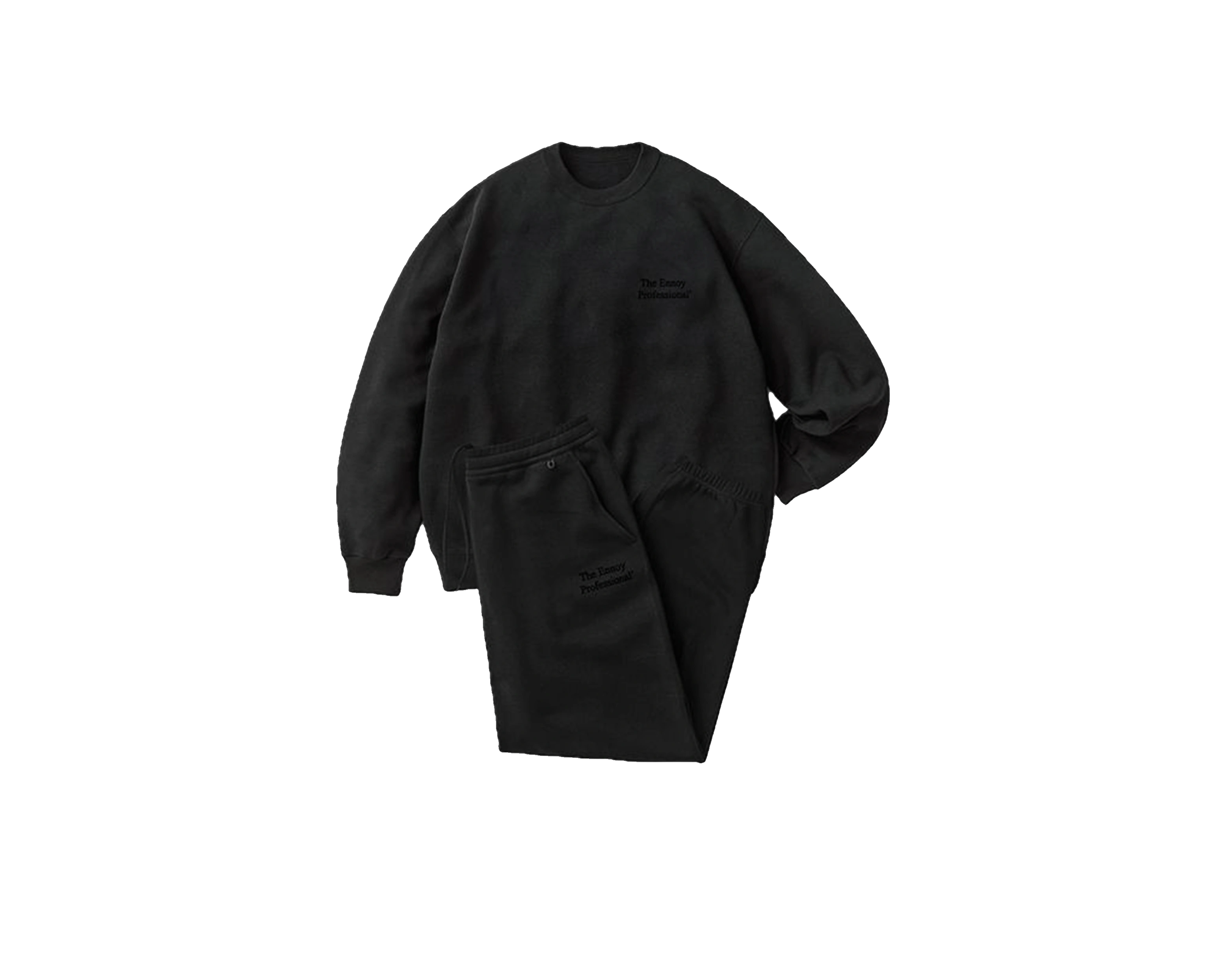 CARRYME/Ennoy Professional Crew Sweat Set Up Black Black 25SS