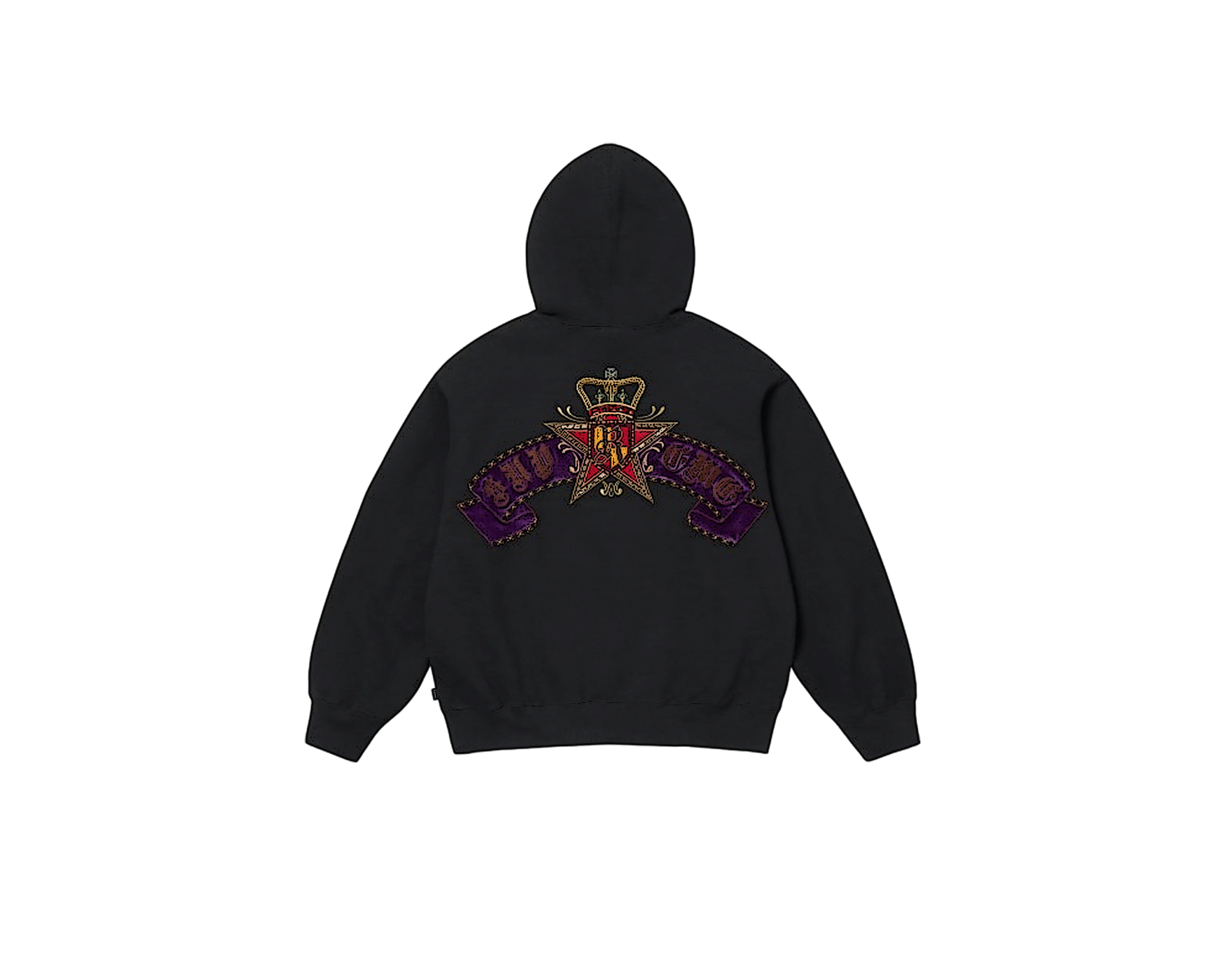 CARRYME/Supreme Crest Zip Up Hooded Sweatshirt Black
