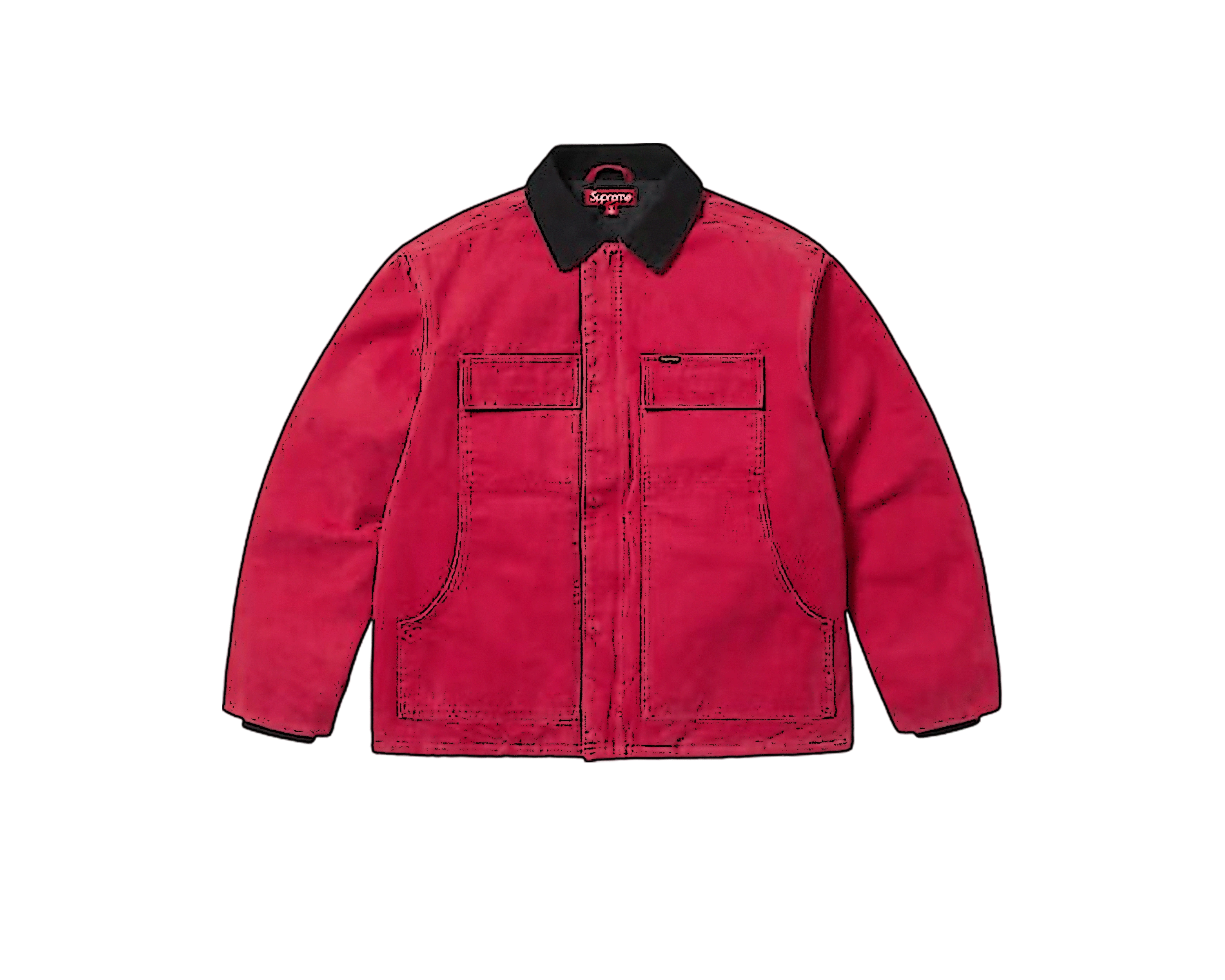 CARRYME/Supreme Old English Canvas Work Jacket Red