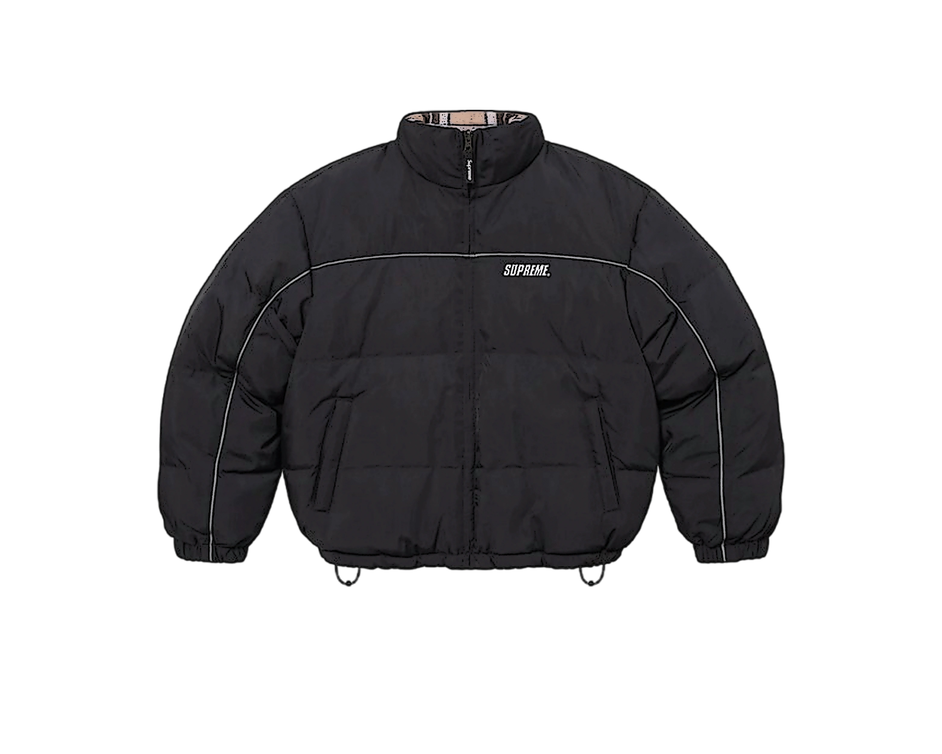 CARRYME/Supreme Reversible Puffer Jacket Black