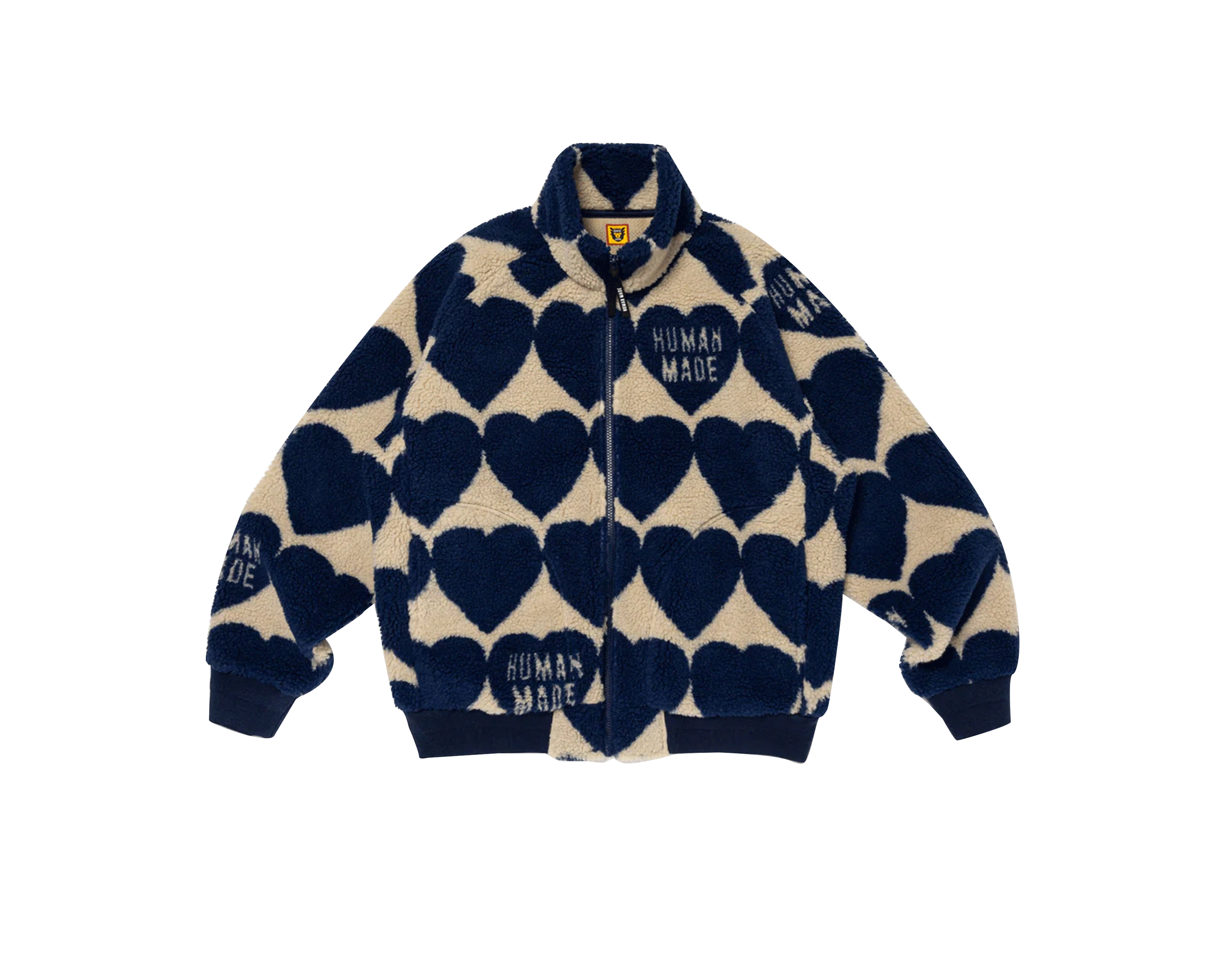 CARRYME/Human Made Heart Fleece Jacket Blue