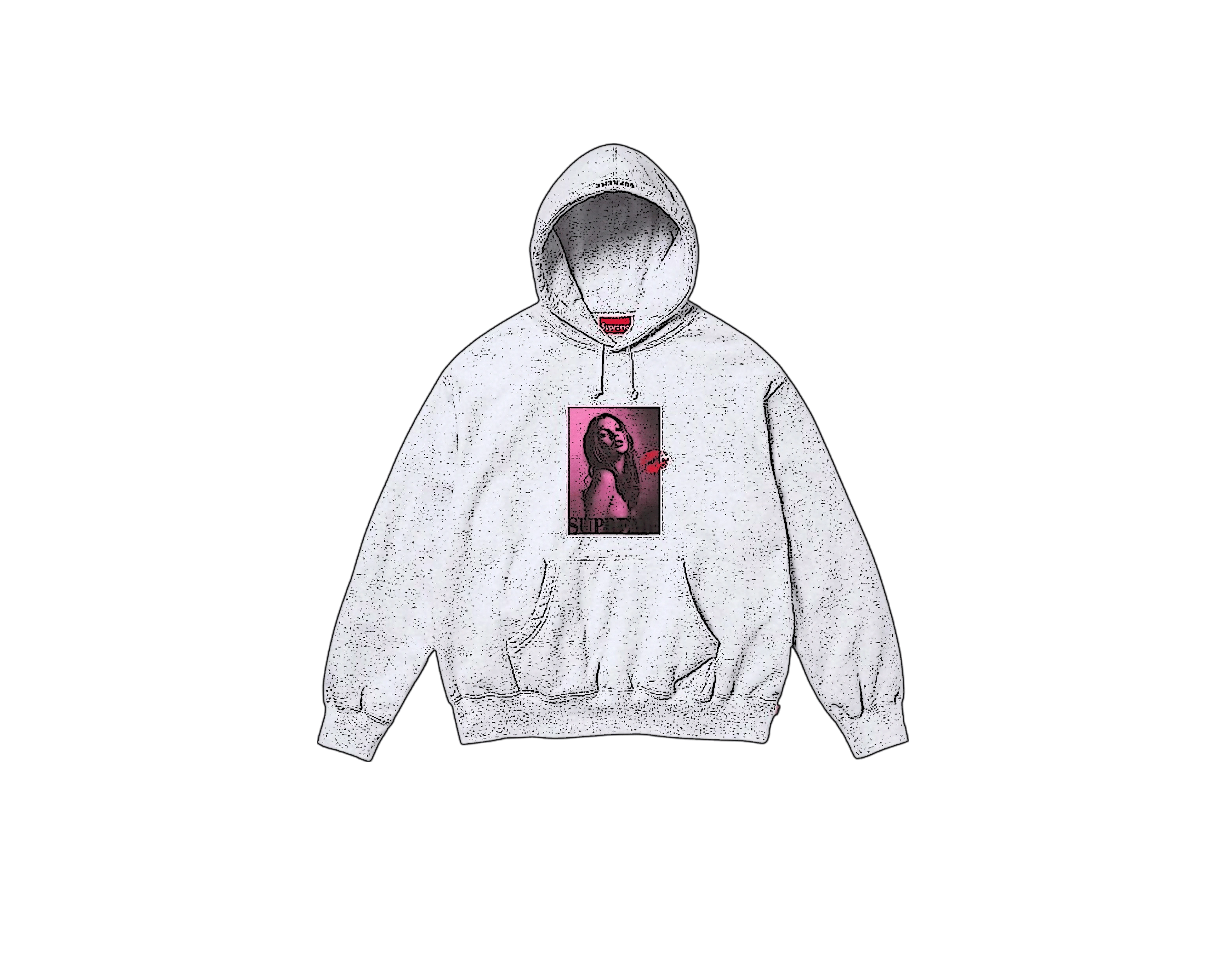 CARRYME/Supreme Kate Moss Hooded Sweatshirt Ash Grey
