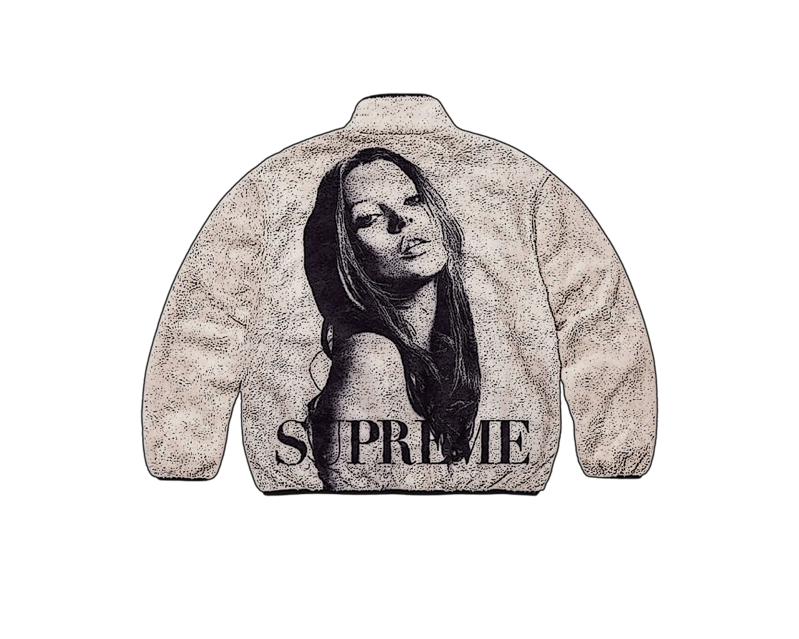 CARRYME/Supreme Kate Moss Fleece Jacket Natural