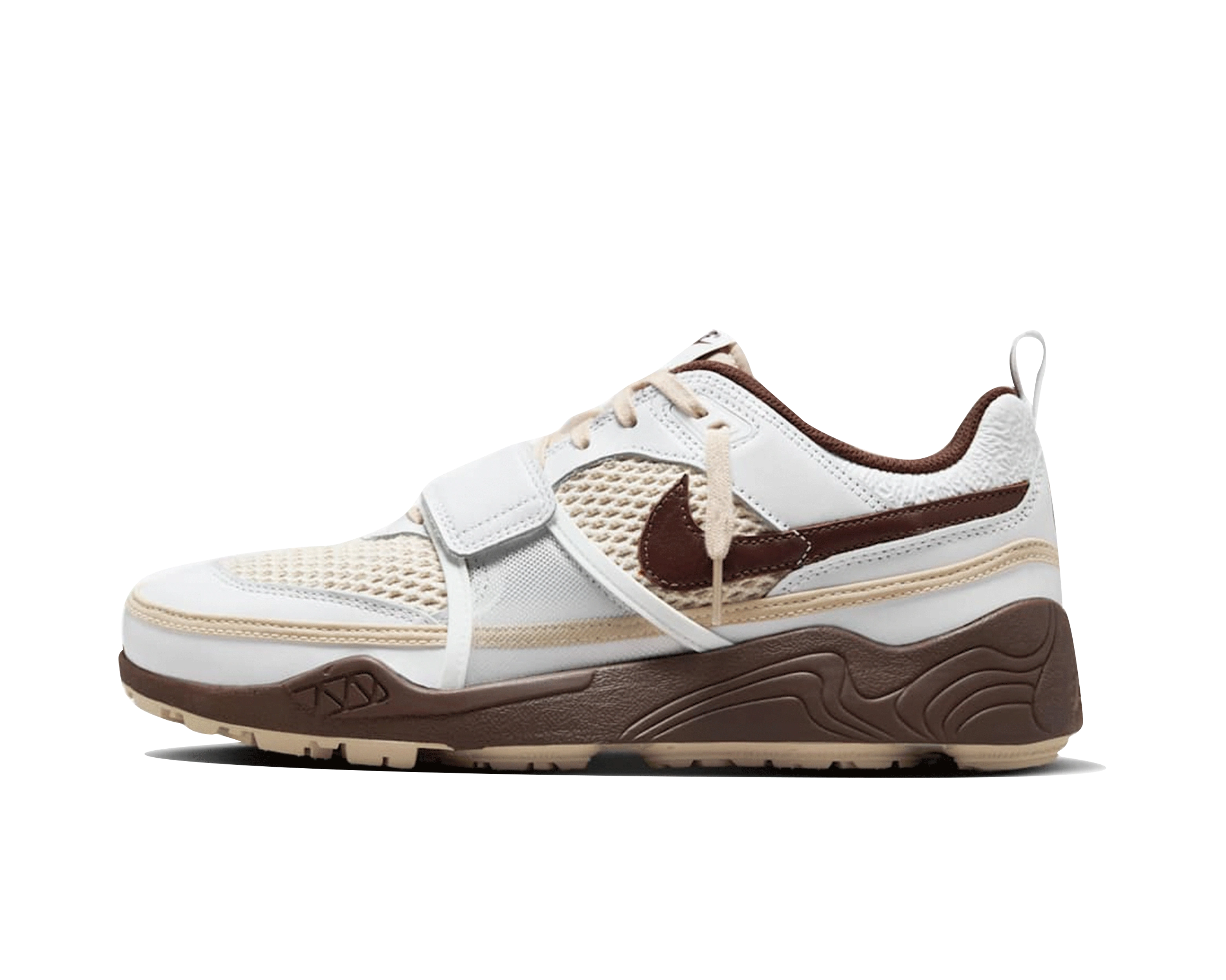 CARRYME/Travis Scott × Nike Zoom Field Jaxx White Light Chocolate