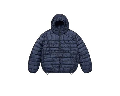 CARRYME/Supreme Micro Down Half Zip Hooded Pullover Navy