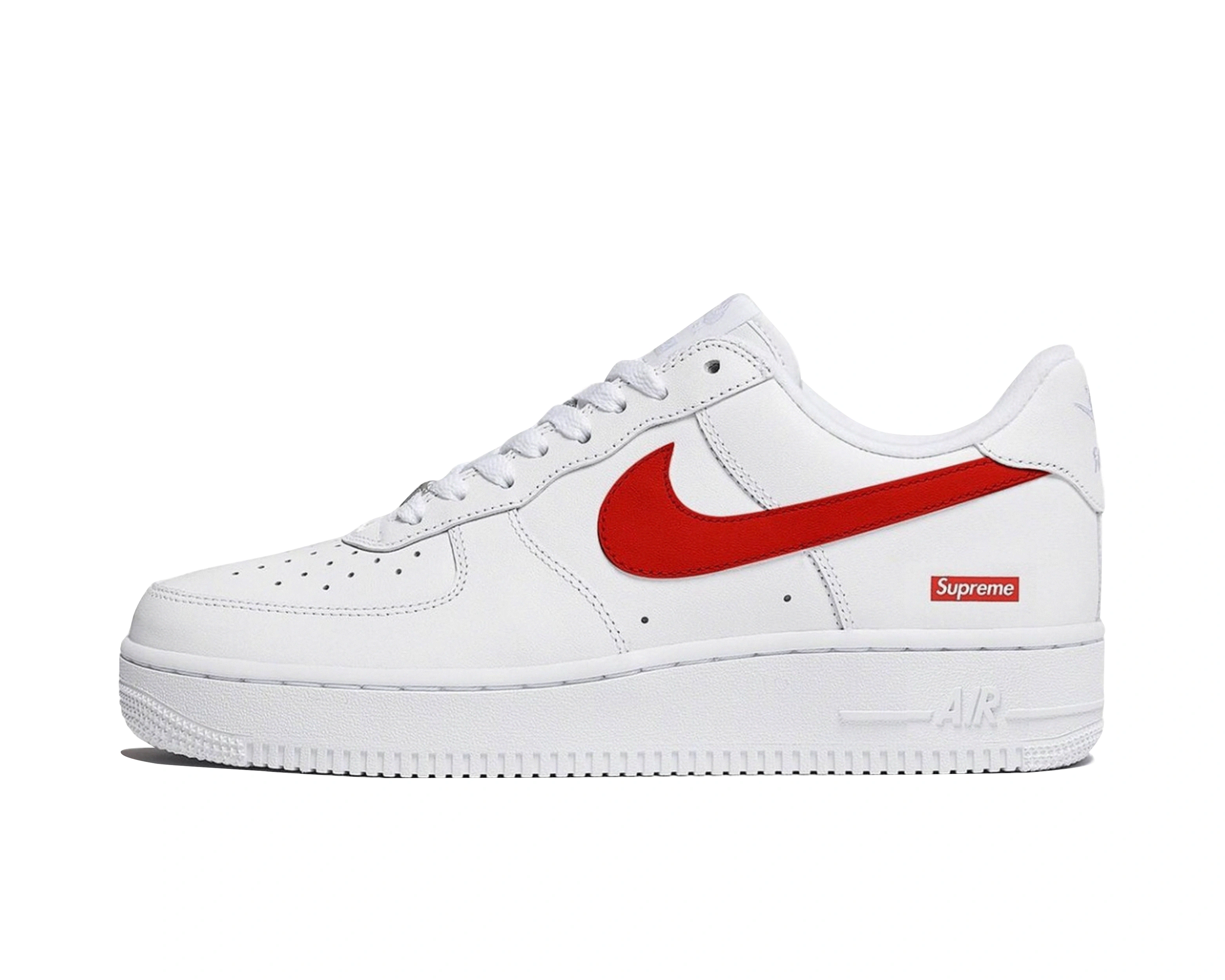 CARRYME/Supreme × Nike Air Force 1 Low China Exclusive White Speed Red