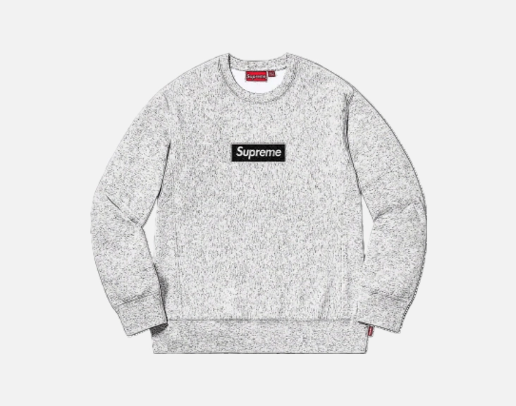 CARRYME/Supreme Small Box Crewneck Grey