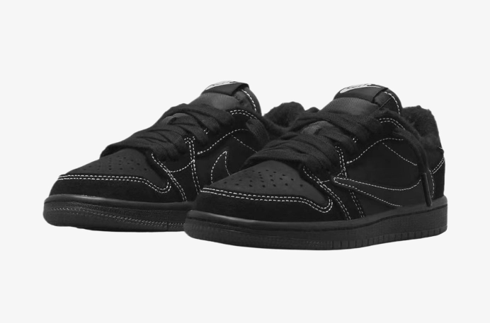 CARRYME/Travis Scott × Nike Air Jordan 1 Retro Low OG SP Black Phantom