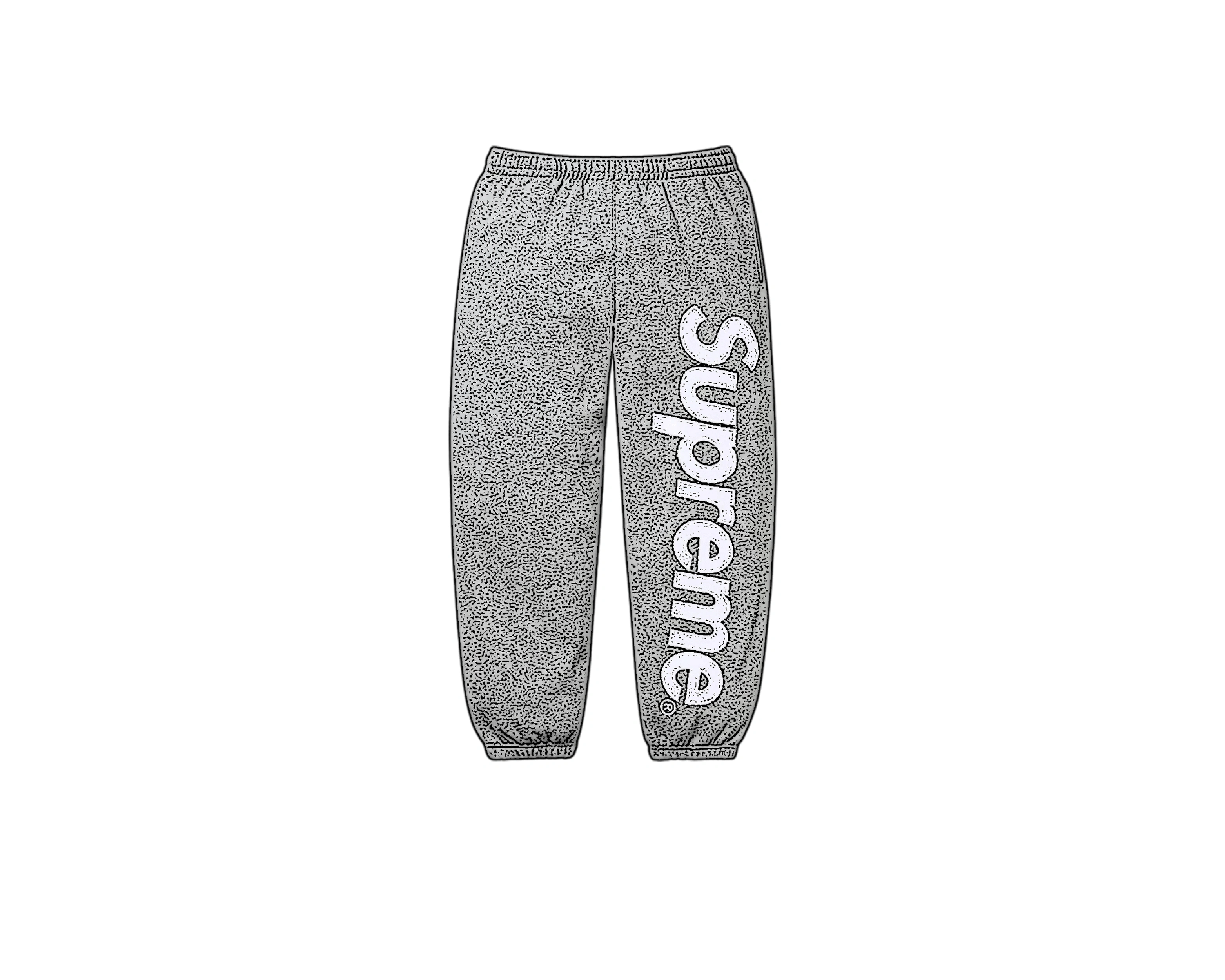 CARRYME/Supreme Satin Appliqué Sweatpant Heather Gray